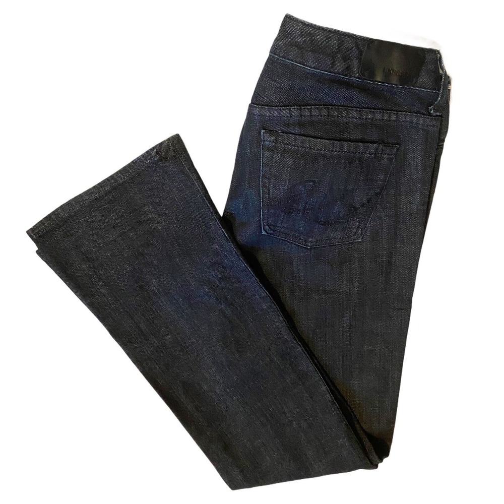 Express Jeans Women Size 6R Boot Cut Cotton Casual Dark Blue Denim - Picture 4 of 11